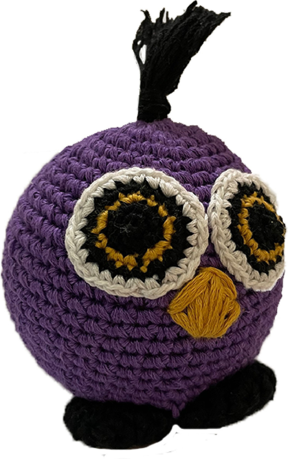 Image of Captain Zack Crochet Owl Cotton Chew Toy For Dog