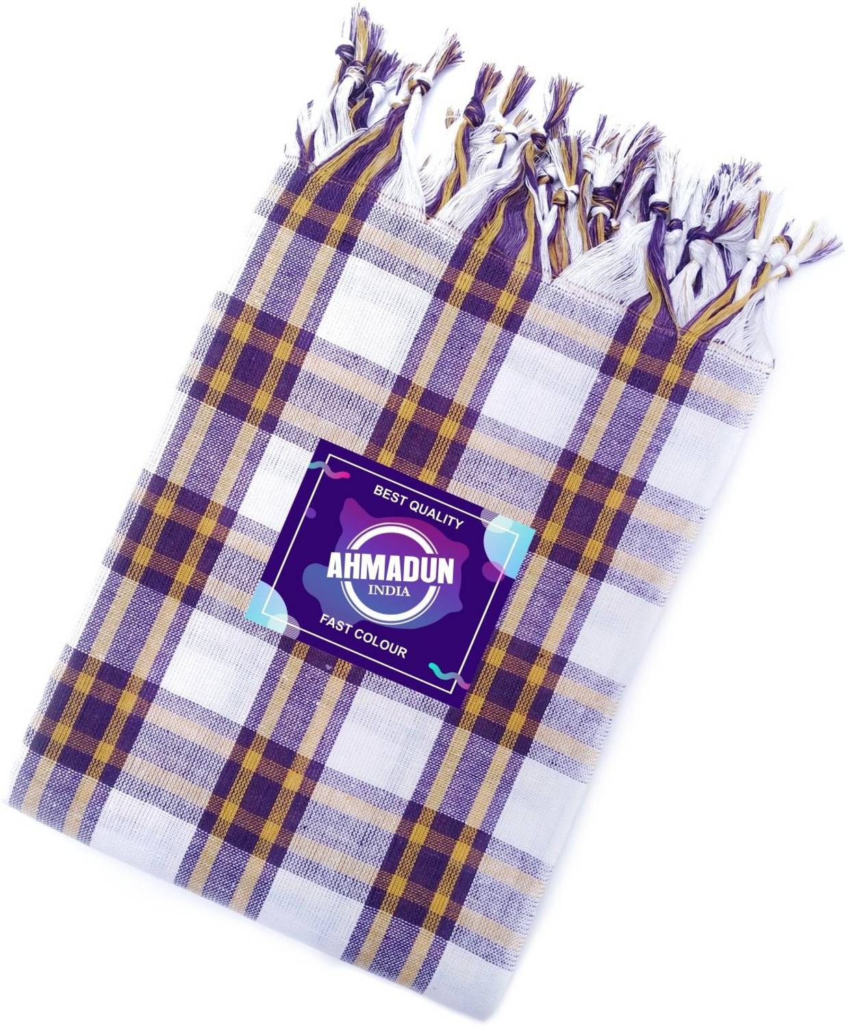 AHMADUN Cotton 200 GSM Bath, Hand, Face, Hair Gamcha