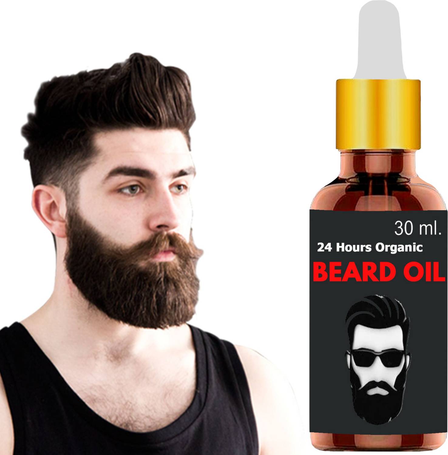 24 Hours Organic Beard Oil Advanced For Men Fast Growth Hair Hair Oil