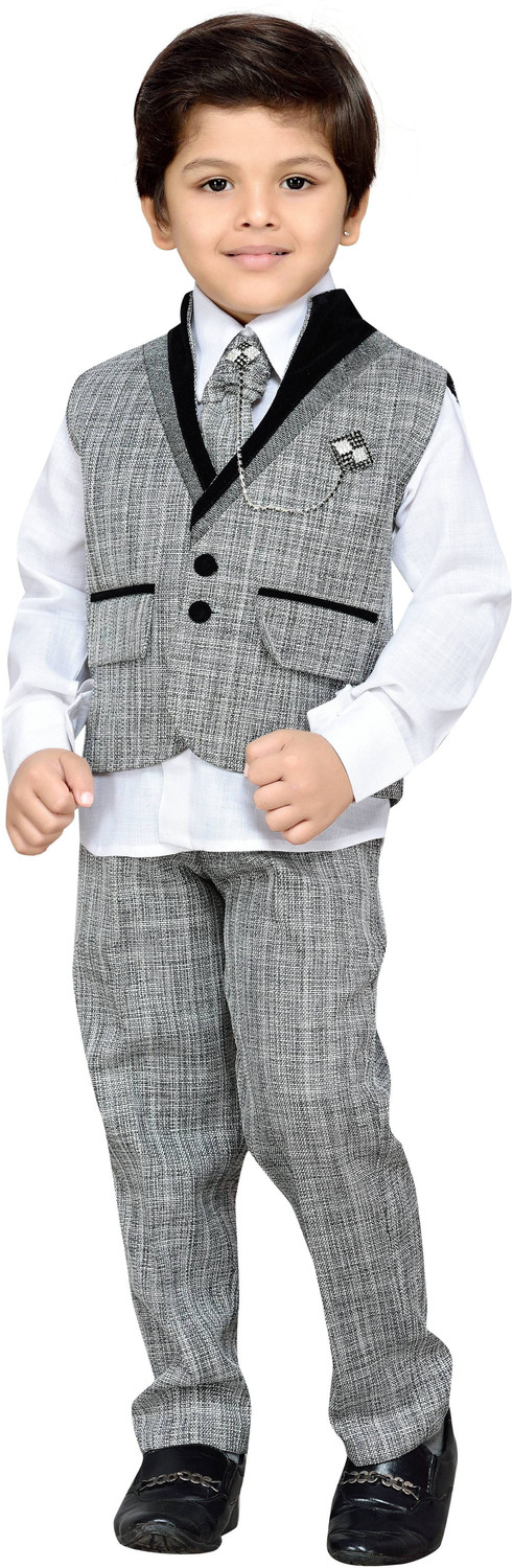 Image of AJ Dezines Boys Festive & Party Shirt, Waistcoat and Pant Set