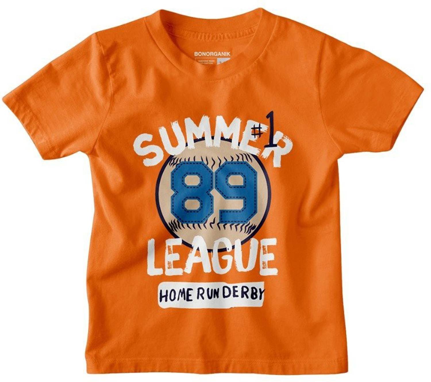 BonOrganik Boys Typography, Printed Pure Cotton Regular T Shirt