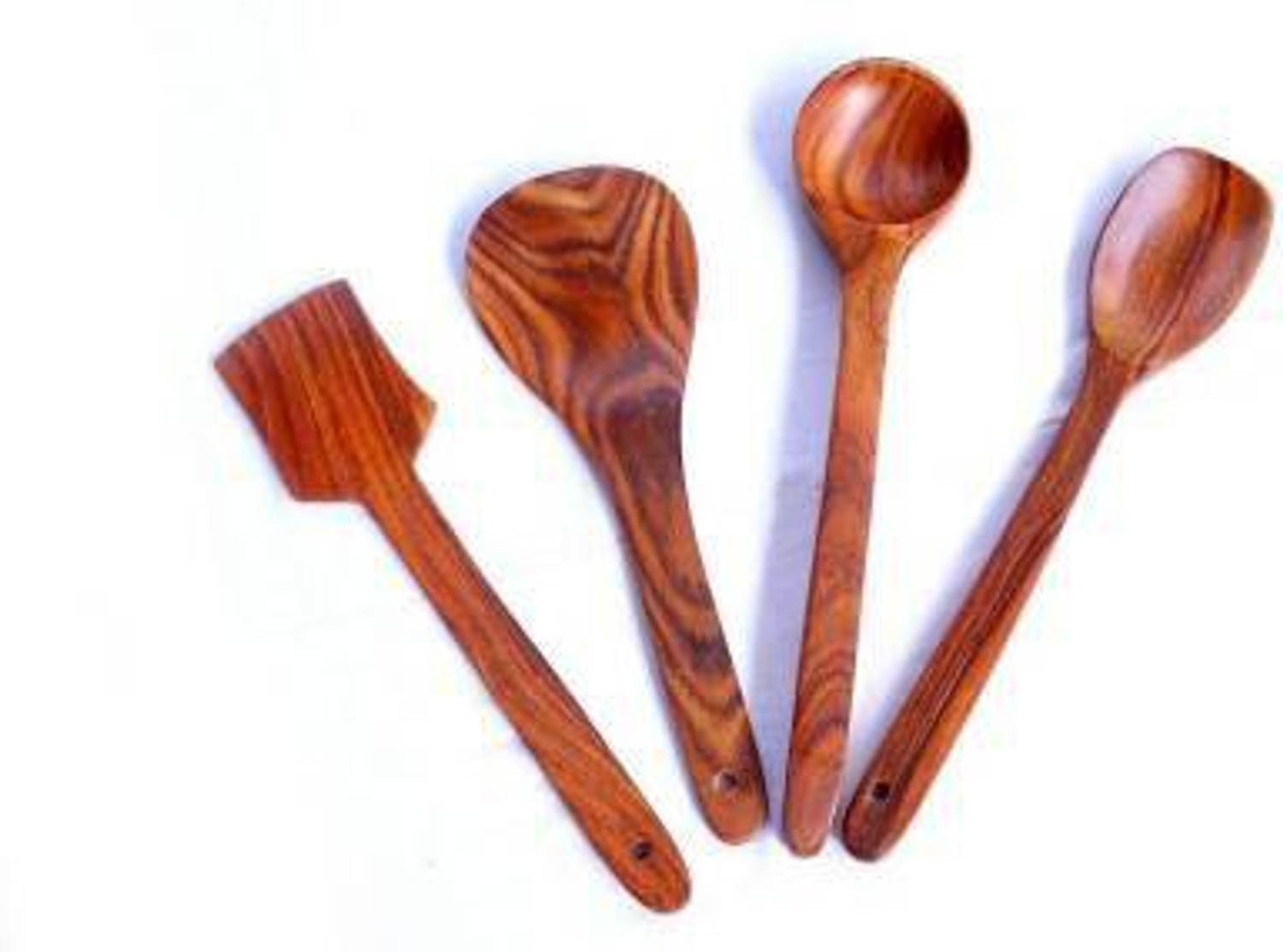webshoppee webshoppee webshoppee Handmade Wooden Non-Stick Serving and Cooking Spoon Kitchen Tools Utensil, Set of 4 Wooden Olive Spoon, Serving Spoon, Serving Spoon Set (Pack of 4) Wooden Cutlery Set (Pack of 4) Wooden Serving Spoon Set Wooden Serving Spoon Set — Kitchen Tools & Gadgets