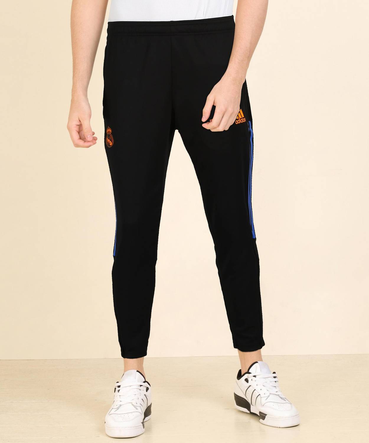 ADIDAS Solid Men Black Track Pants