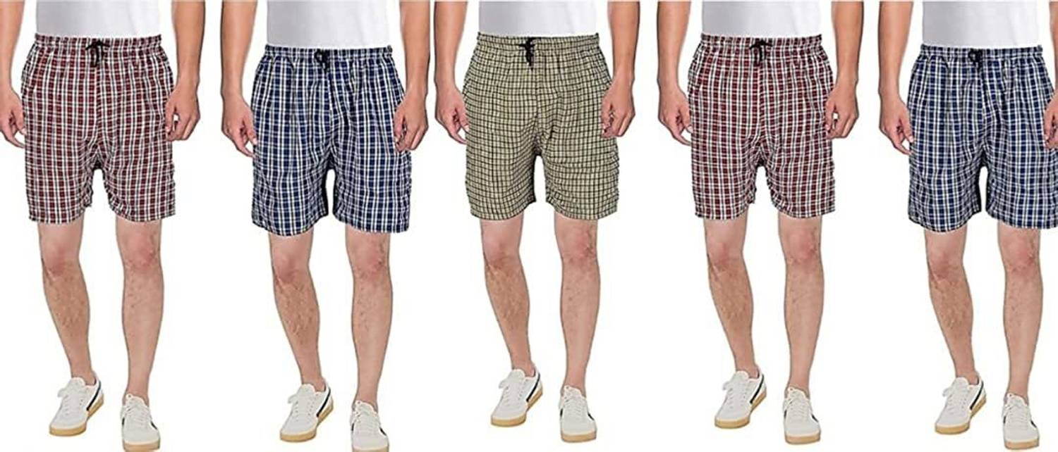 JK WORLD FASHIOIN Checkered Men Boxer