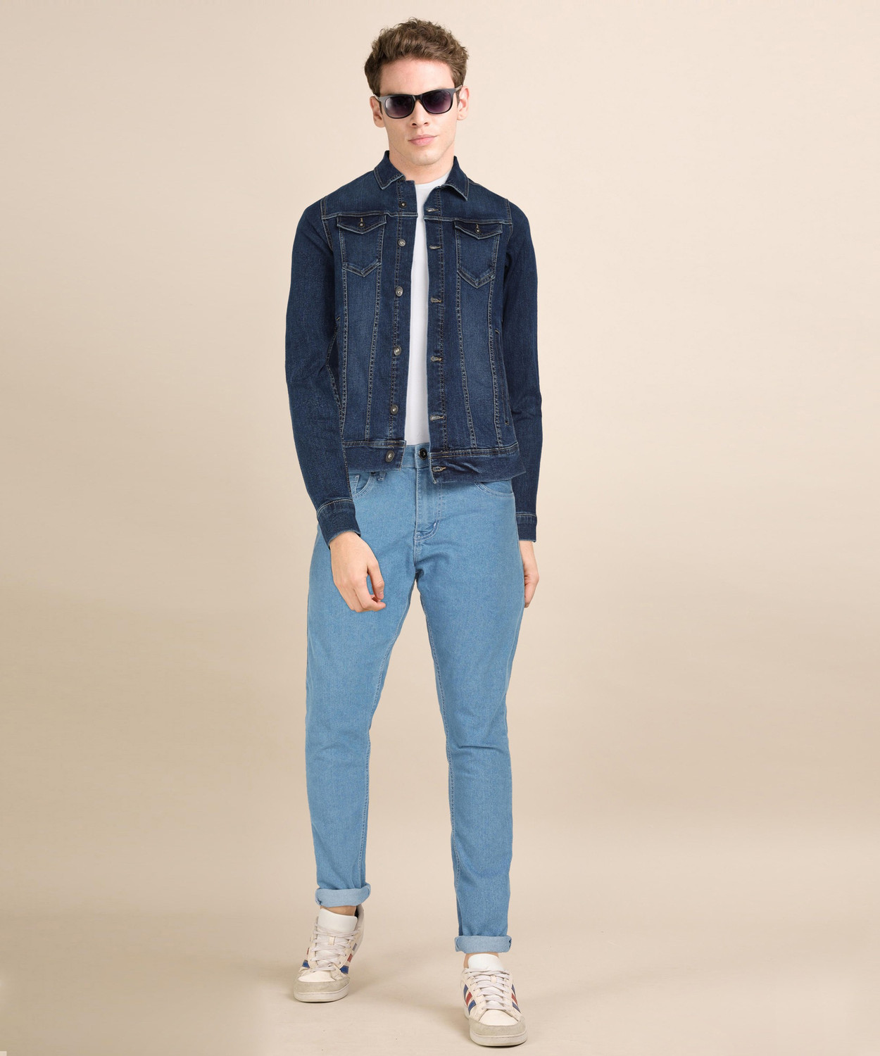 Image of Pepe Jeans Men Washed Denim Jacket