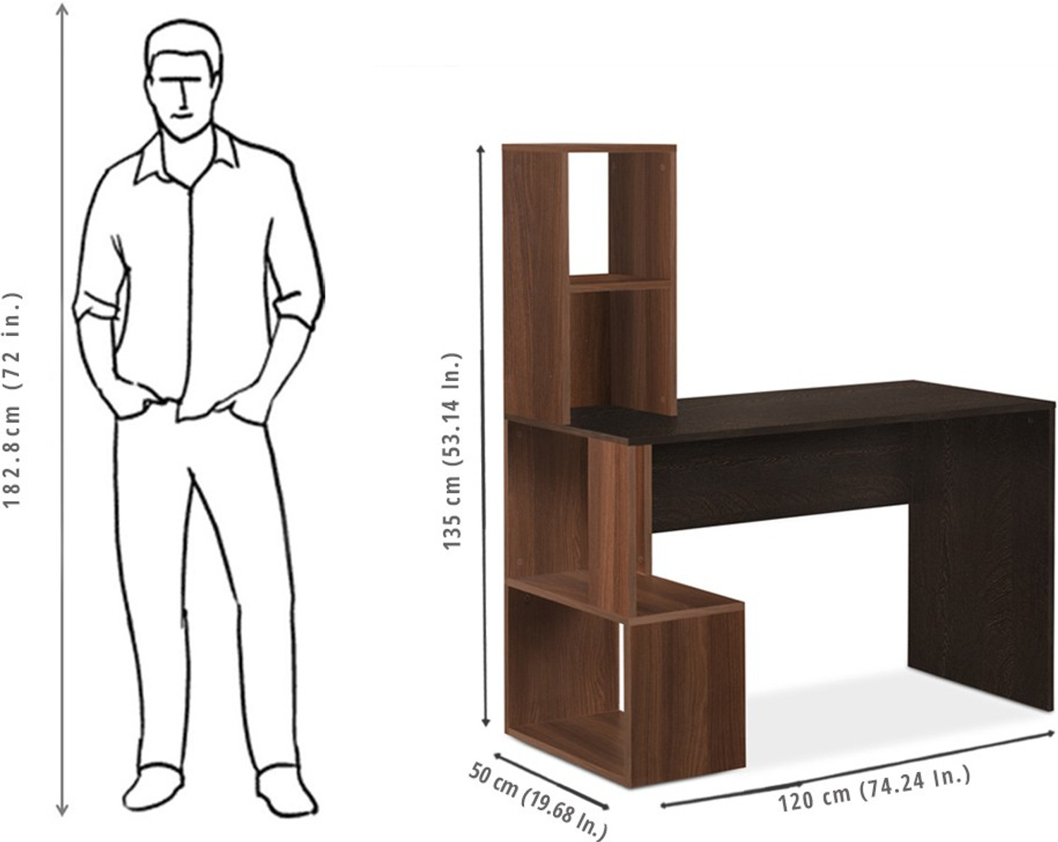 Image of Flipkart Perfect Homes Studio Cleo Engineered Wood Study Table