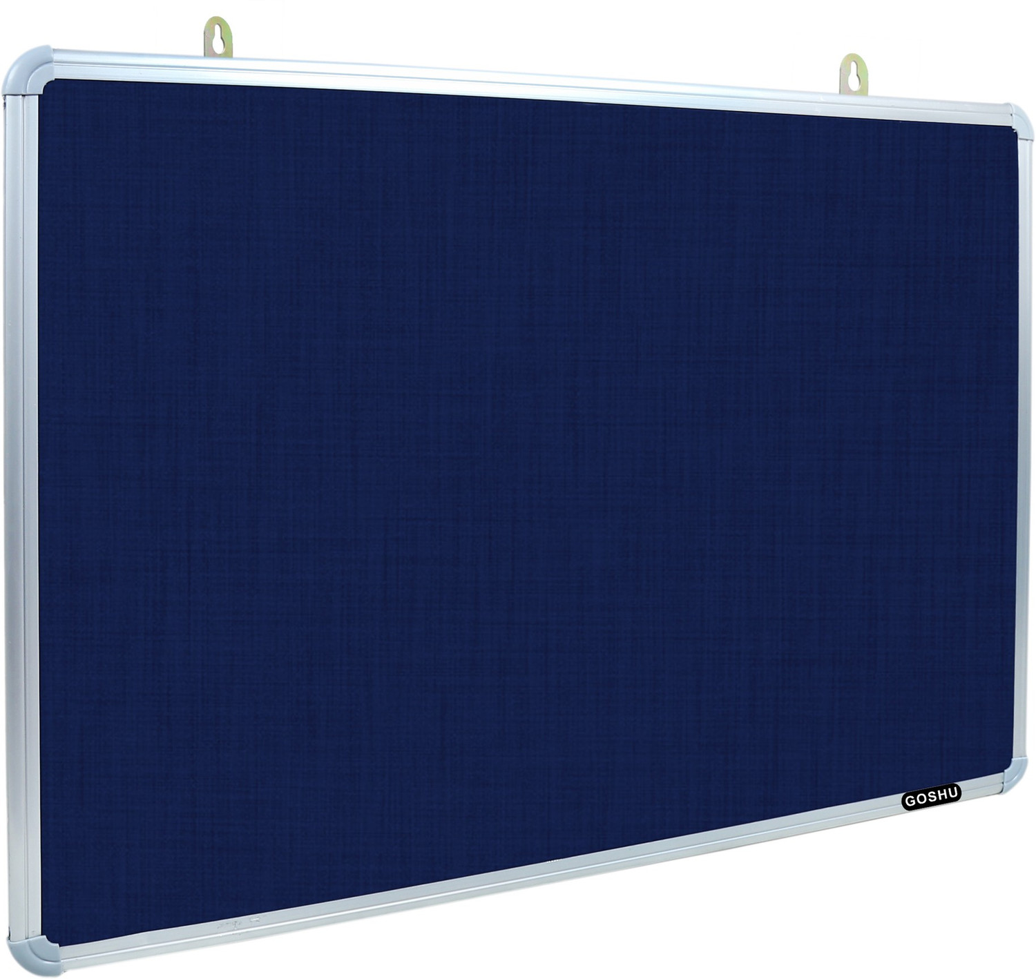Image of GOSHU 2 X 3 Feet Notice Premium Material Pin-up Board /Pin-up Board /Soft Board /Bulletin Board /Pin-up Display Board for Office, School and Home, (Blue, Pack of 1) Notice Board