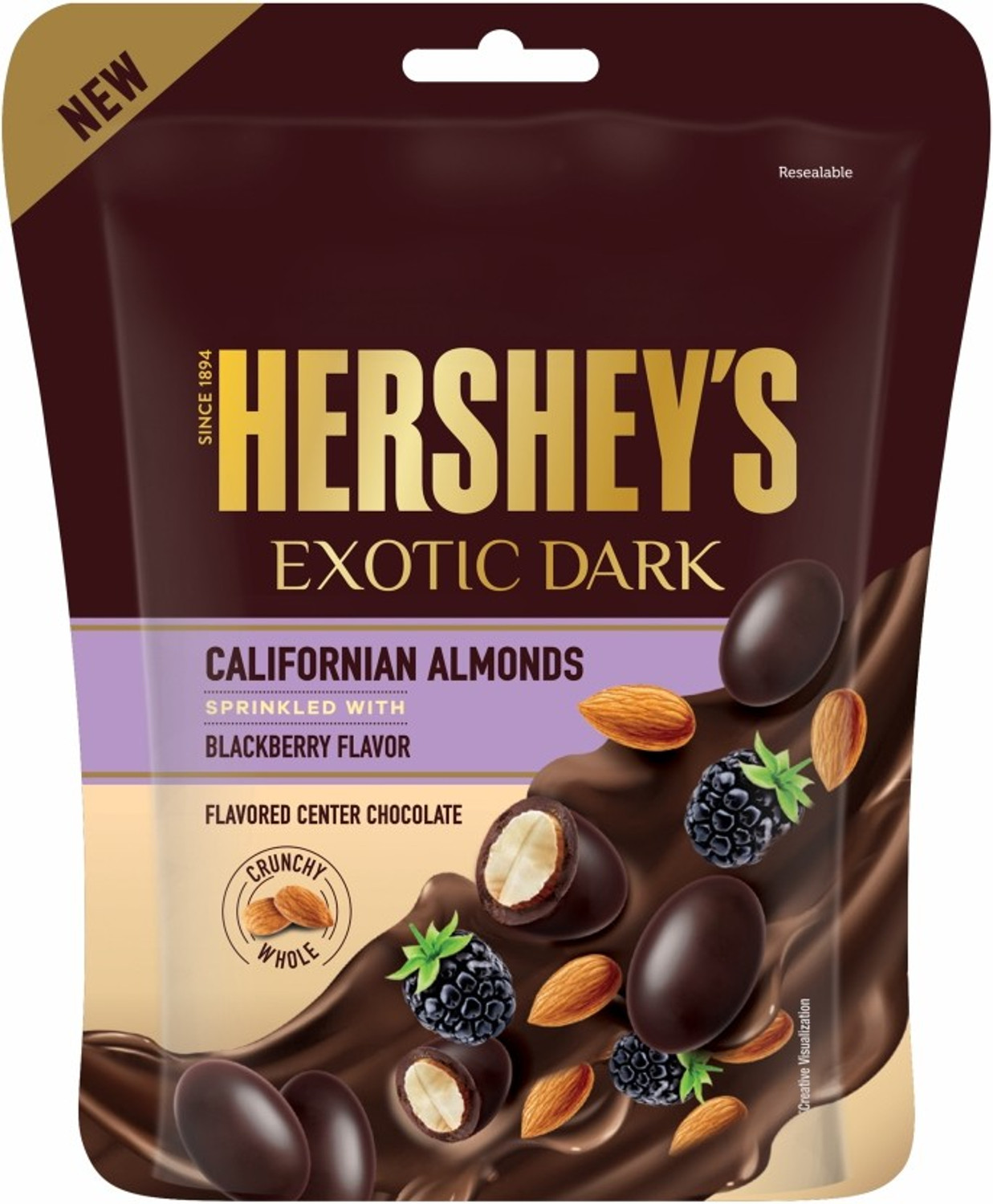 Image of HERSHEY'S Exotic Dark Californian Almond Blackberry Truffles