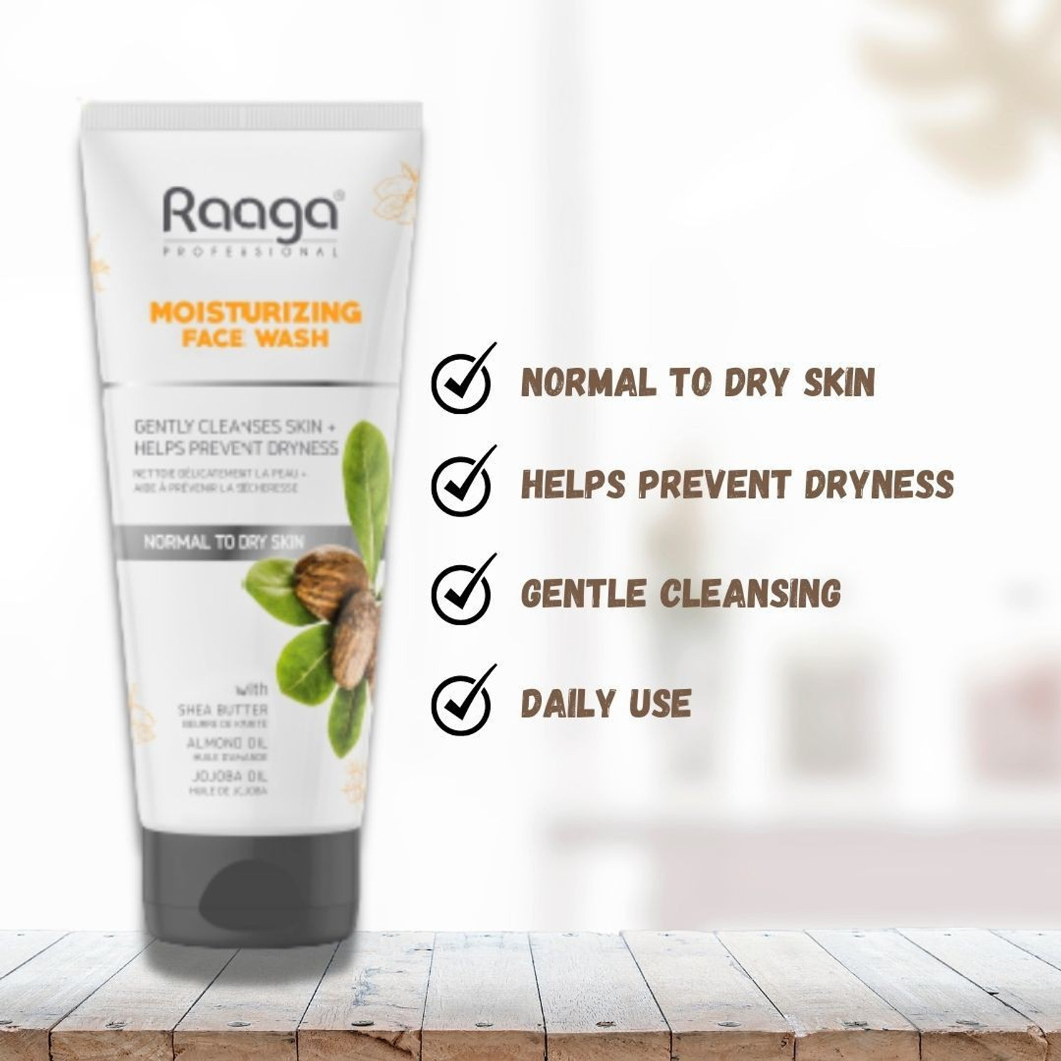 Image of RAAGA PROFESSIONAL Moisturizing (80ml) Face Wash