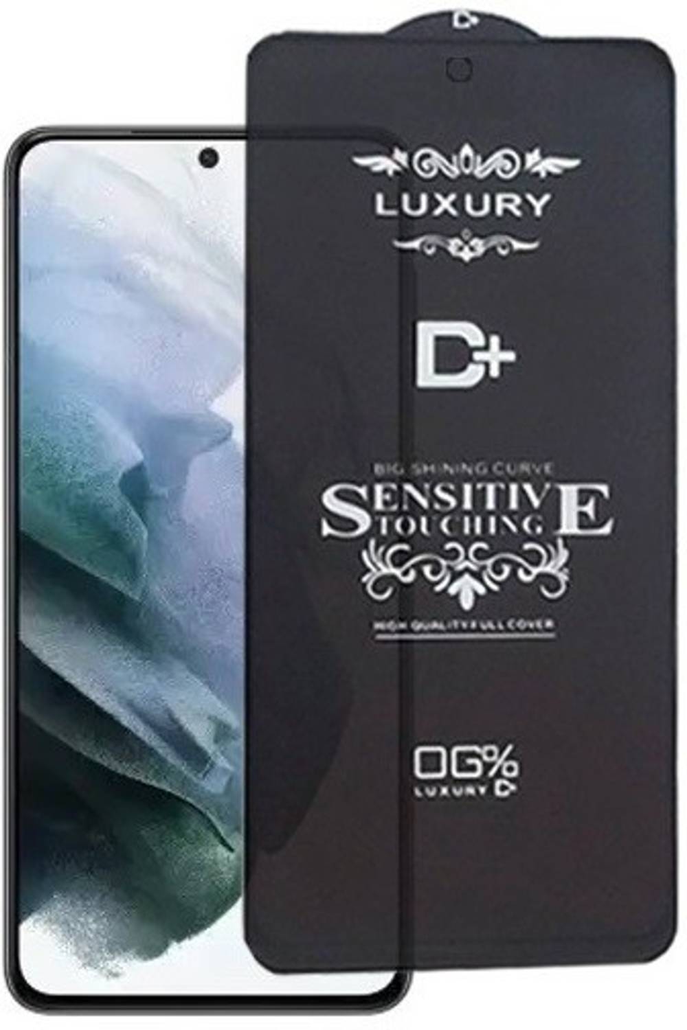 A-Allin1 Edge To Edge Tempered Glass for Samsung Galaxy S21, (Premium Luxury D+ Sensitive Touching Edge to Edge Tempered Glass With Camera Open Cut)
