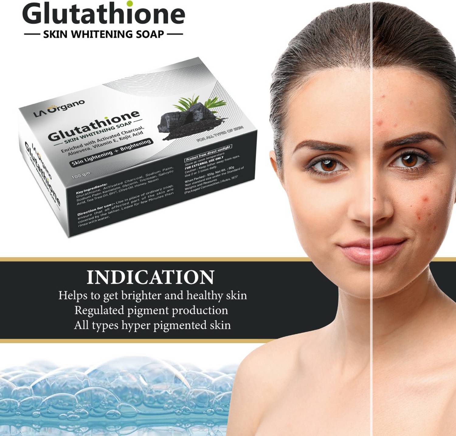 LA Organo Charcoal & Kumkumadi Soap For Lightening & Brightening For All  Skin Type - Price in India, Buy LA Organo Charcoal & Kumkumadi Soap For  Lightening & Brightening For All Skin