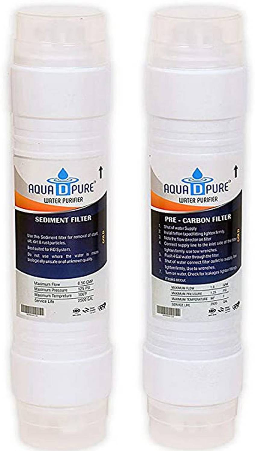 AquaDpure Carbon and Sediment Filter For All type of RO water purifier Solid Filter Cartridge