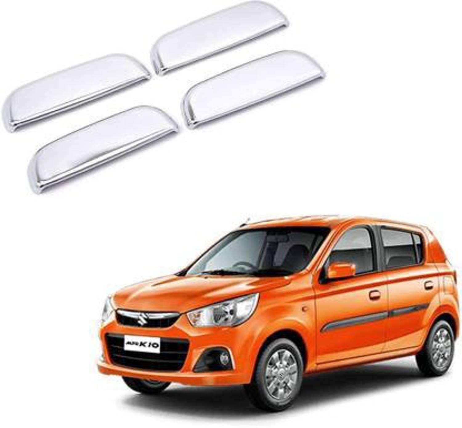 Autxin Exterior Handle Door Latch Chrome Cover Garnish For Maruti Alto Chrome Maruti Alto K10 Side Garnish