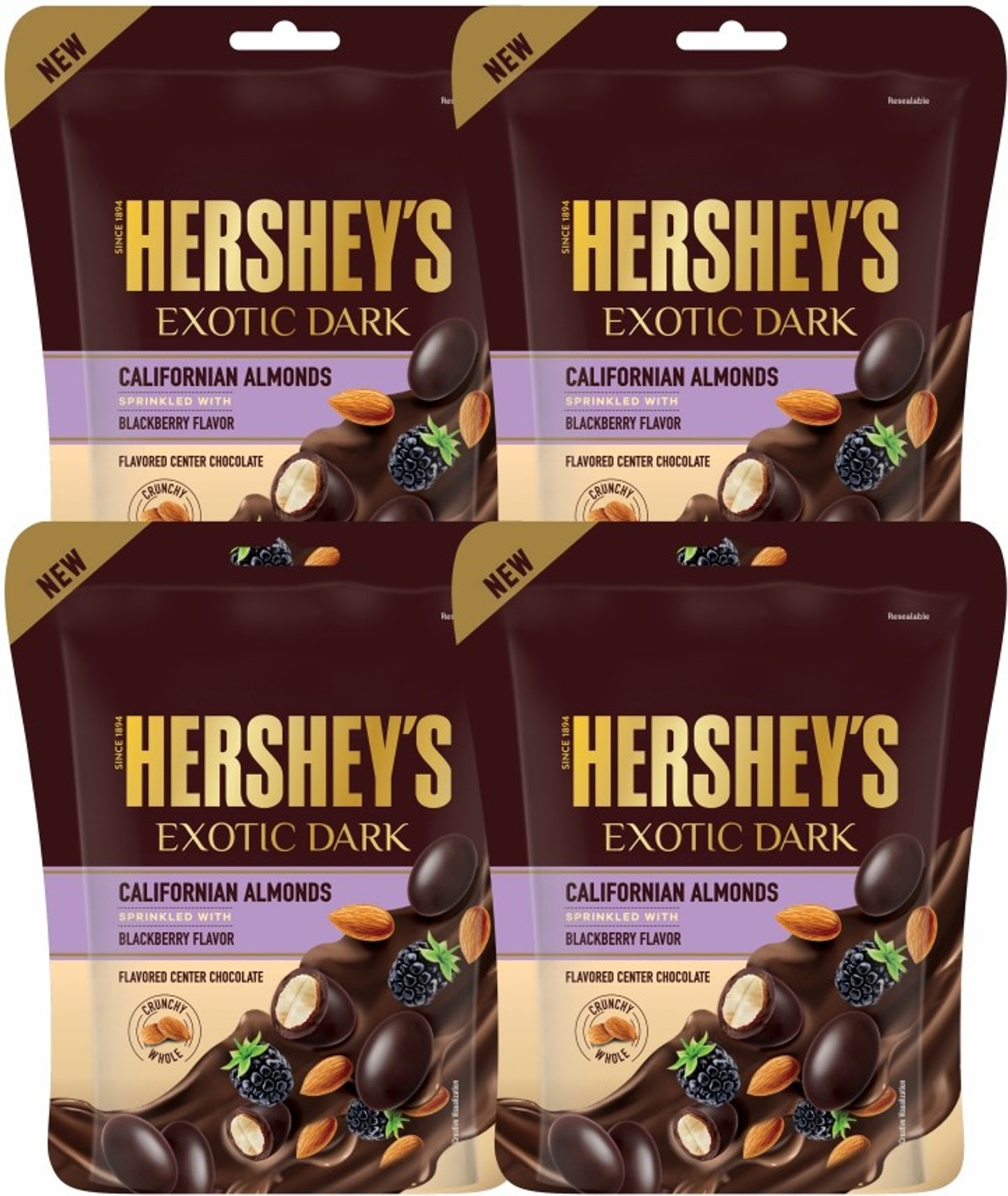 Image of HERSHEY'S Exotic Dark Californian Almond Blackberry Truffles