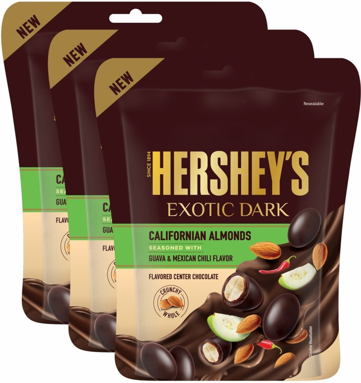 Image of HERSHEY'S Exotic Dark Californian Almonds Bites Gift Pack