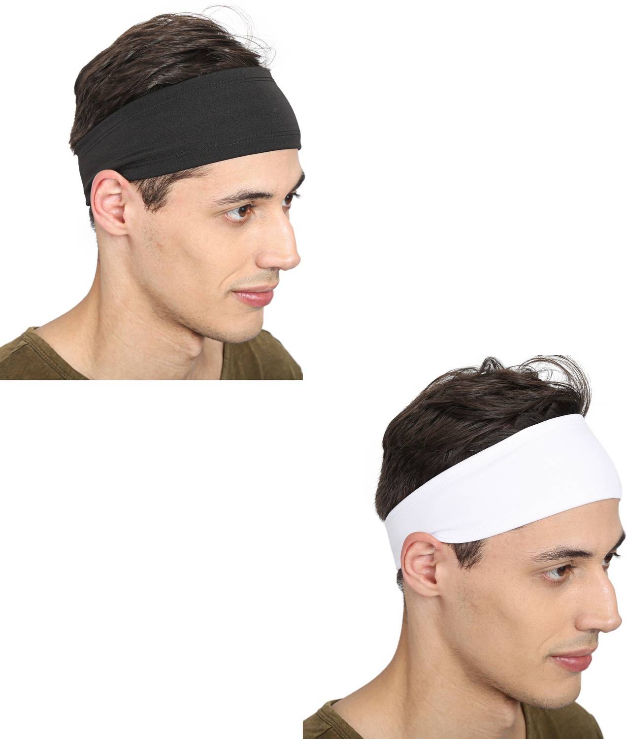 Bismaadh Running Quick Moisture Wicking Sweat Absorbent Polyester Sports Headband for Men & Women Head Band