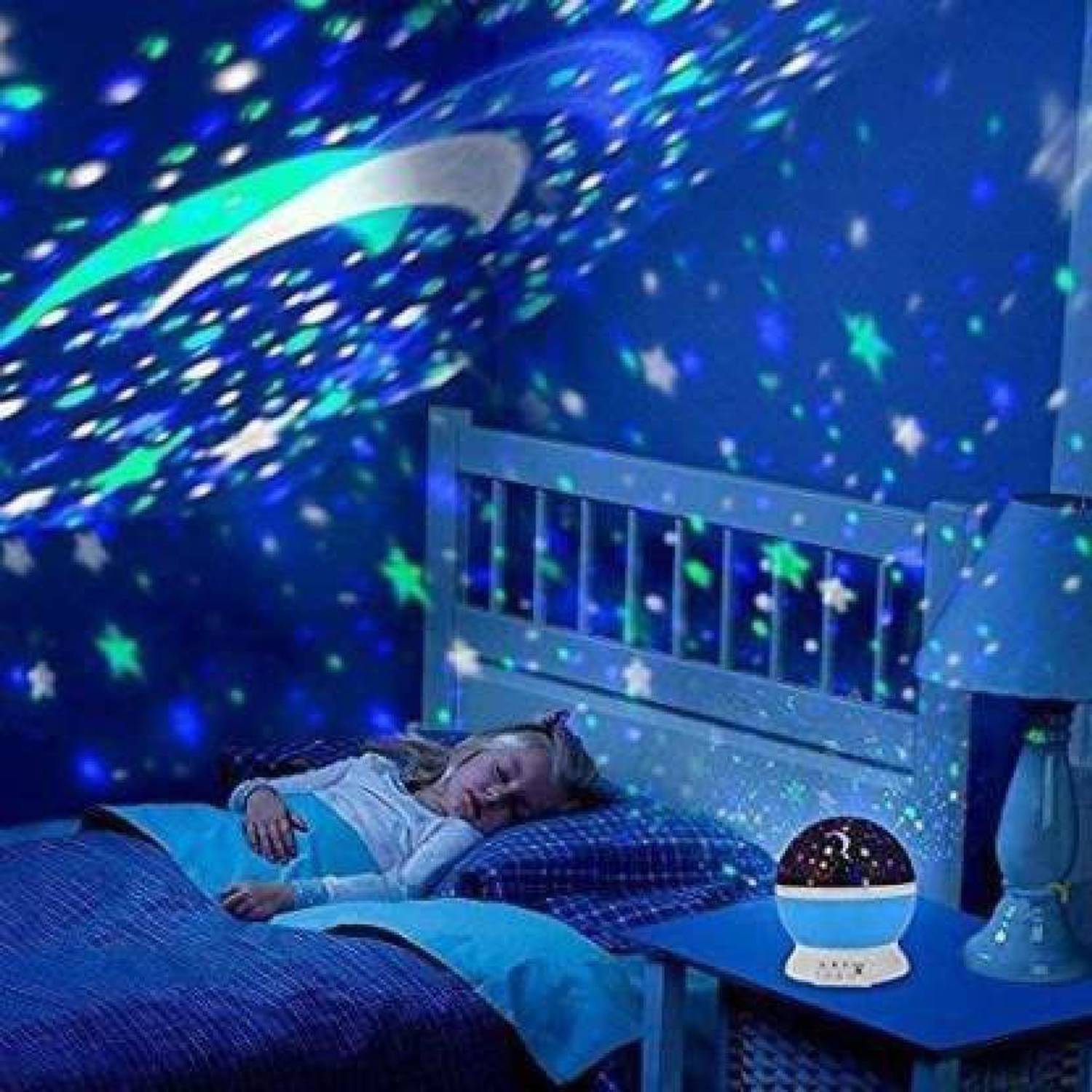 Mihika Romantic Sky Star Master Night Light Projector Children Ki