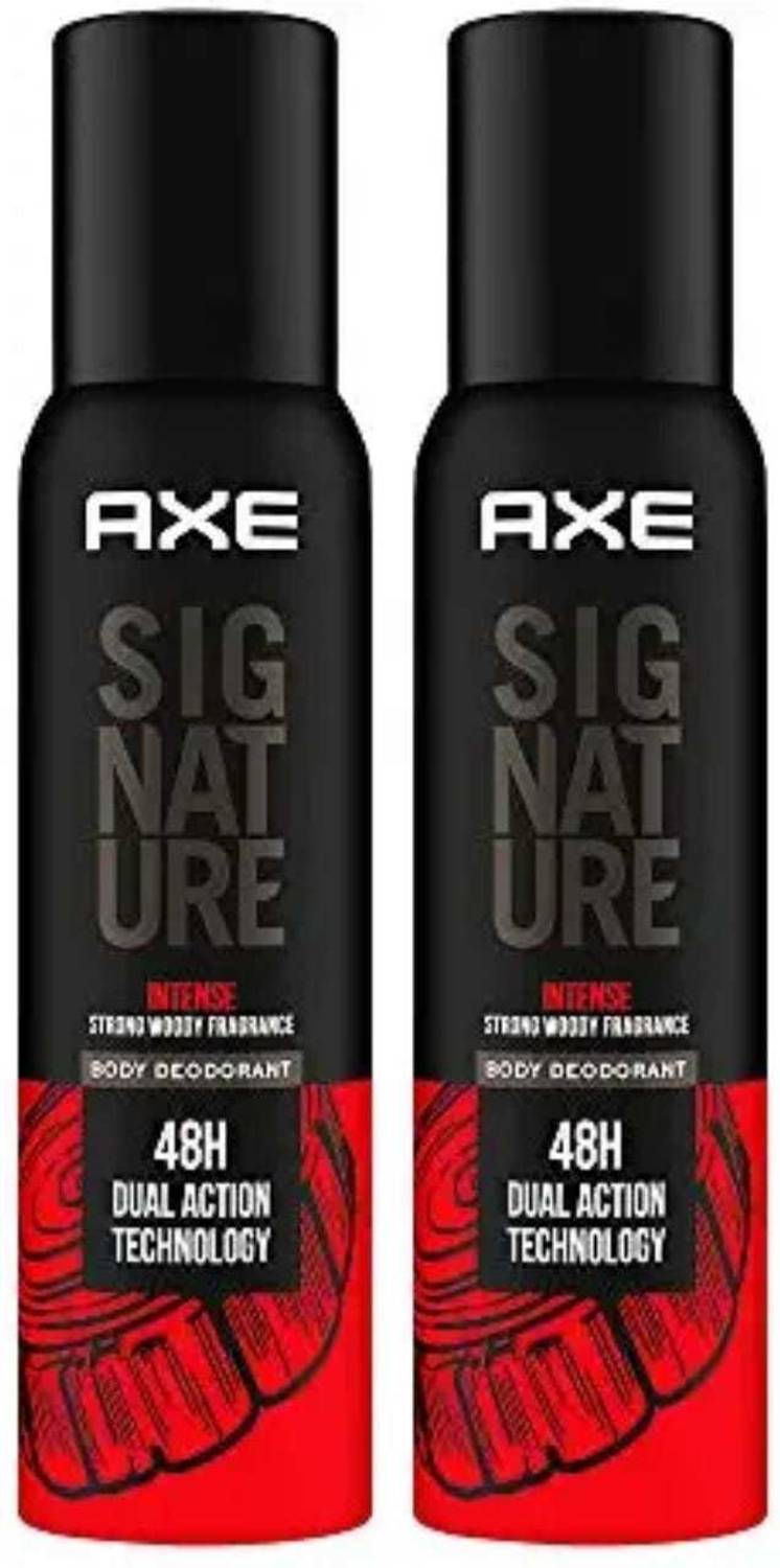 AXE Signature Intense Long Lasting No Gas Deodorant Bodyspray Perfume For Men 122ml (pack of 2) Deodorant Spray  -  For Men