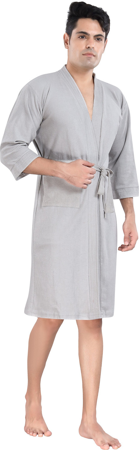 Image of Flipkart SmartBuy Grey XXL Bath Robe