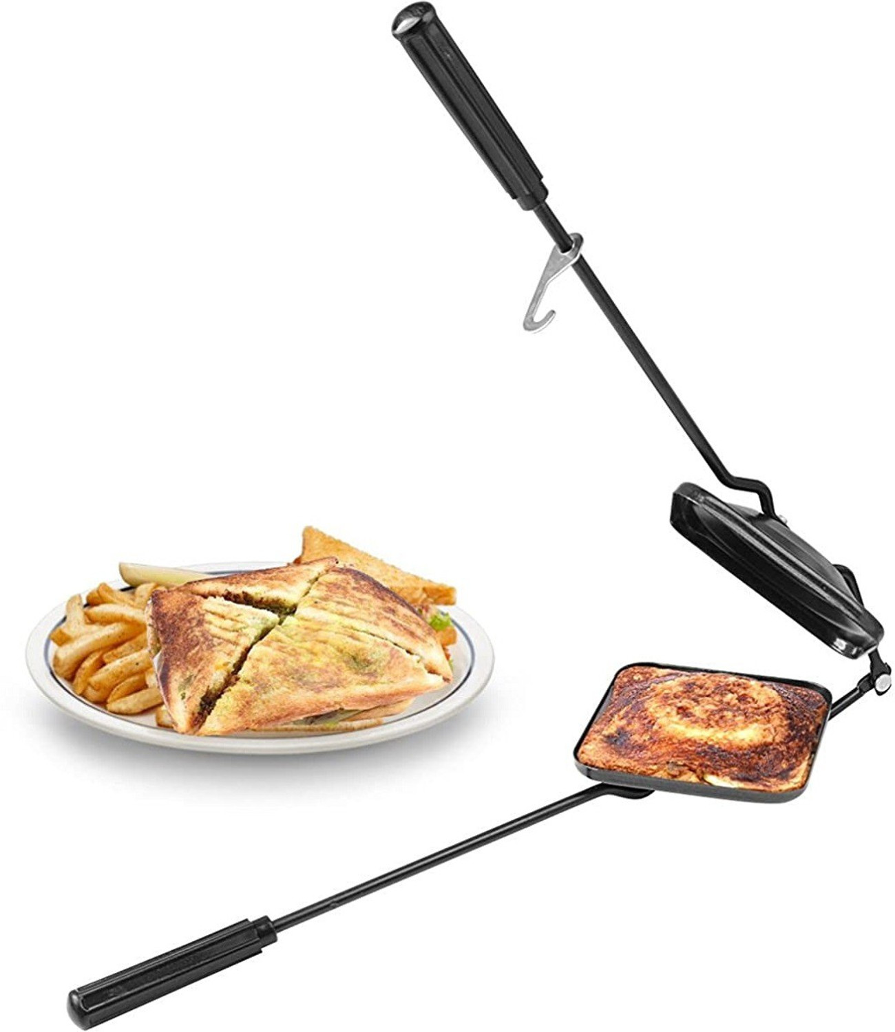 Image of Strobine Non-Stick Aluminium Grill Sandwich Toaster,Sandwich Maker,Gas Toaster,Gas Griller,Griller,Bread Griller ,Instant Toaster Maker ,Grill Toaster , Sandwich Maker ,Sandwich Toaster ,Sandwich Maker Pan ,Toaster ,Sandwich Maker Grill ,Sandwich Double Sided Pan ,Sandwich Maker Gas Stove Toaster , NonStick Gas Grill Toster Sandwich Maker , Sandwich Maker Aluminum , Sandwich Maker Grill and Toast , Sandwich Maker Mini Gas Toaster and Griller Grill, Hand Gas Toaster, Gas Toaster, Hand Sandwich Toaster, Hand Toaster Gas Hand Griller Hand Gas Toster Grill, Toast