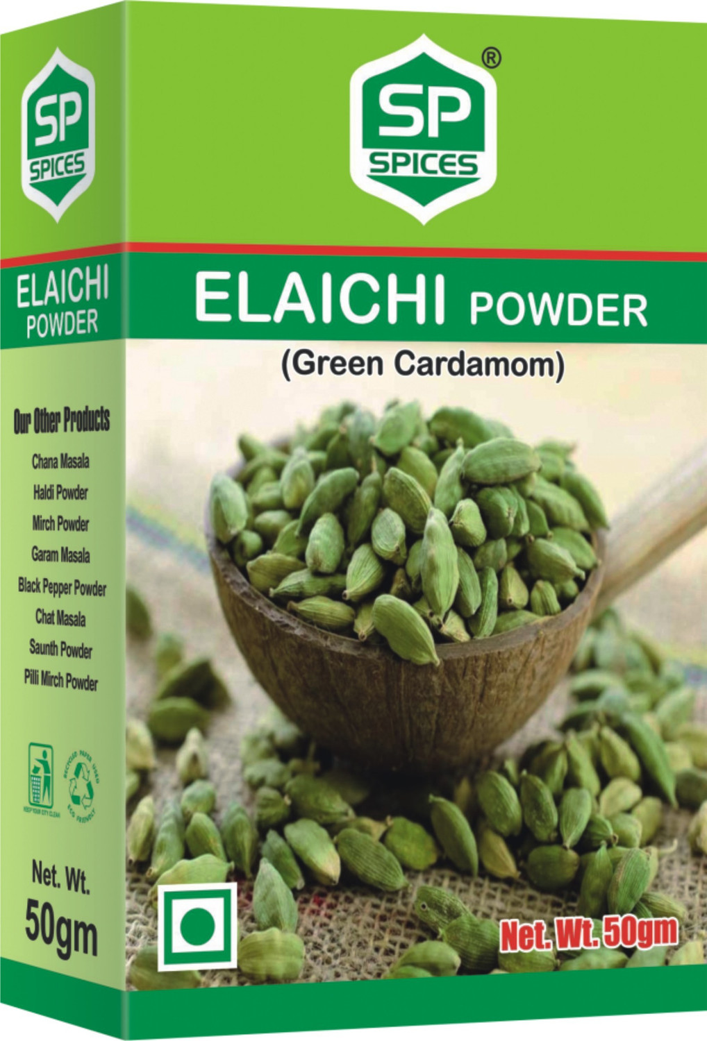 Image of SP Green Cardamom Powder 50 g (Choti Elaichi Powder )