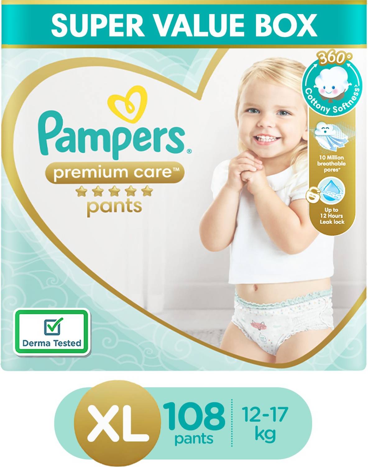 Pampers Premium Care Diapers Pant Diapers - XL
