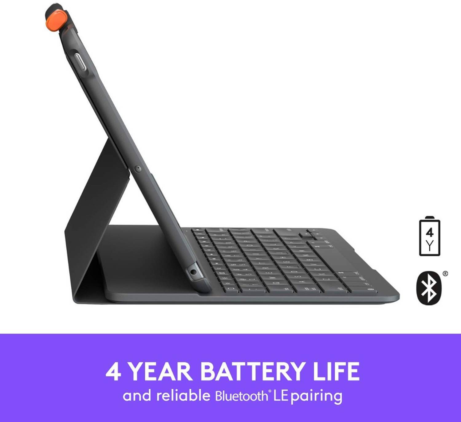 Logitech Slim Folio for iPad 7th Gen & 8th Gen- 25.91 cm (10.2