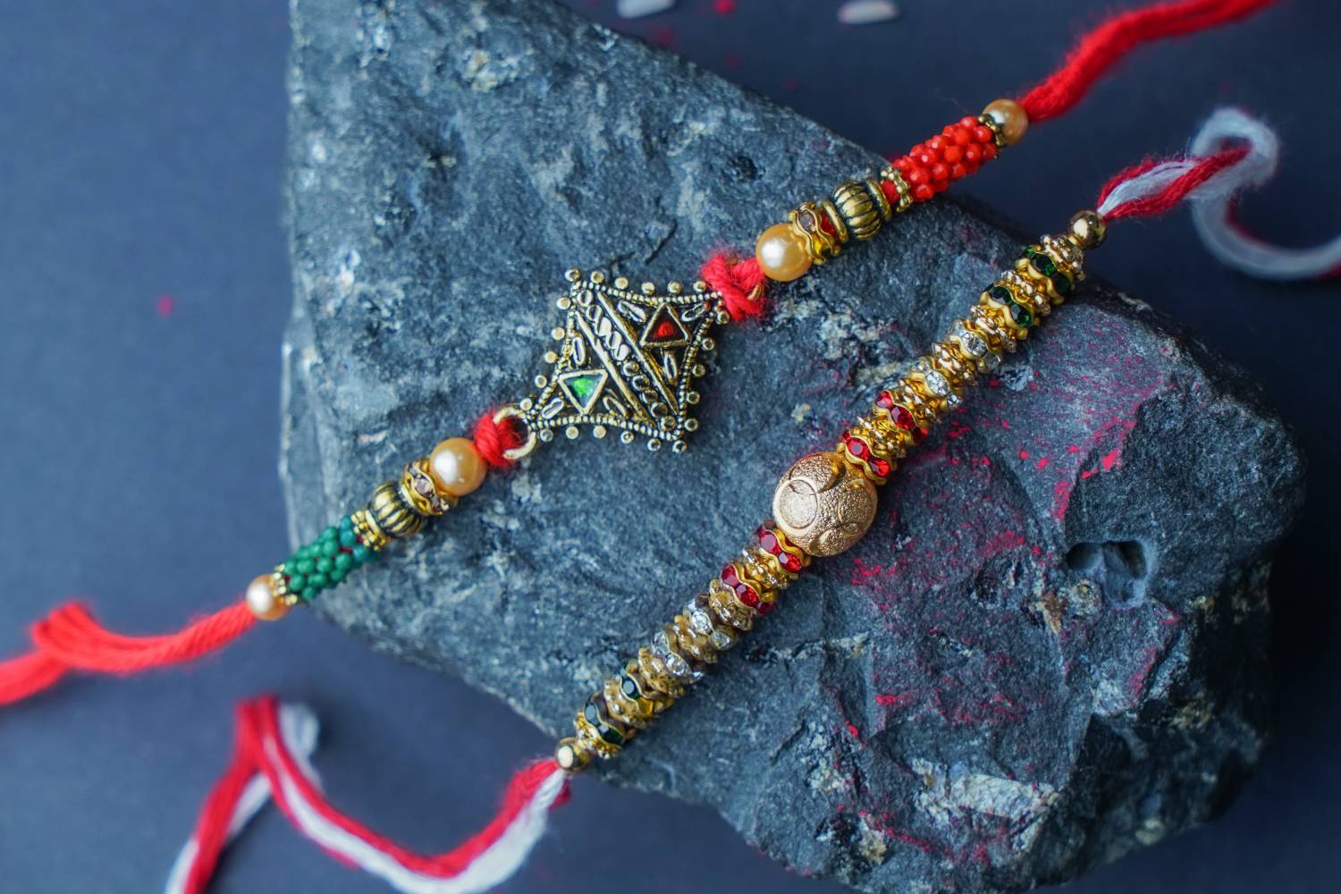 Designer R-101, R-160 Assorted Rakhi by Aurum