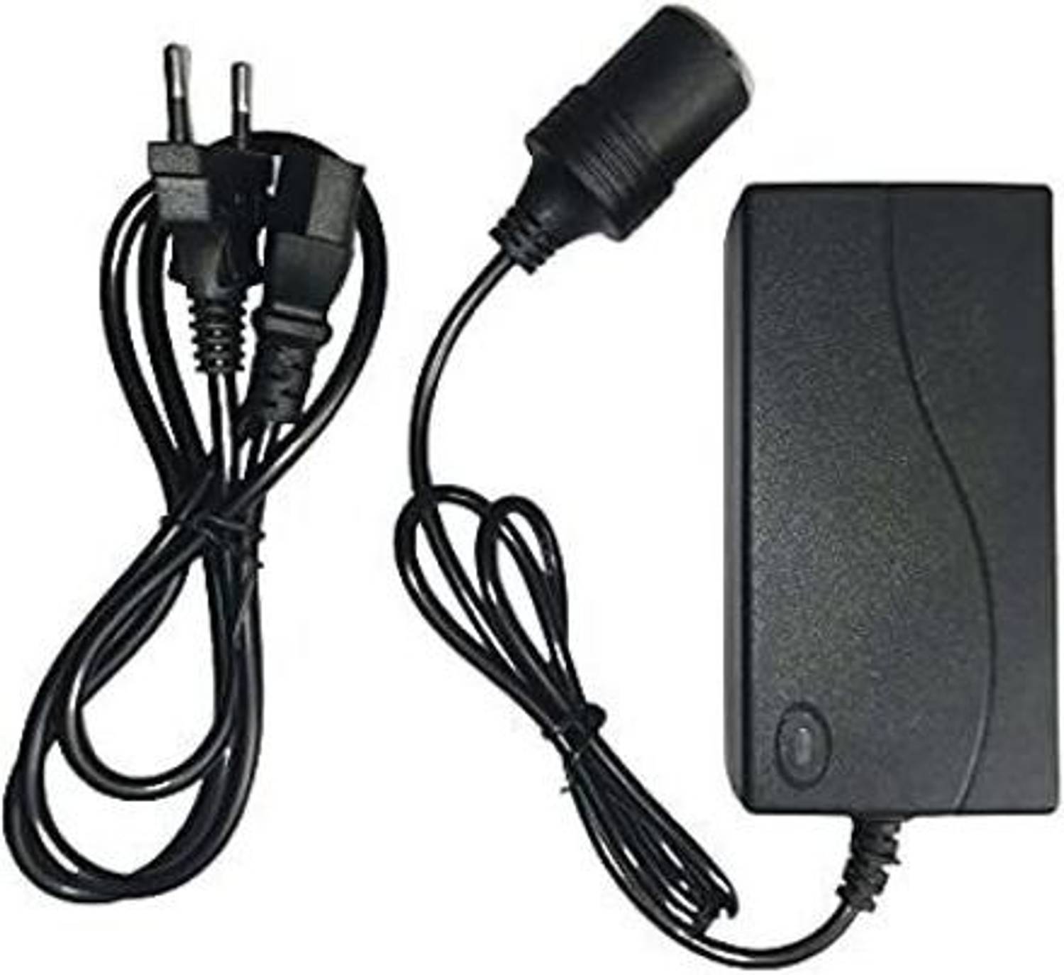 Bellveen 12V-5A, AC to DC Power Adapter Converter Car Cigarette Lighter Socket Charger | Black Worldwide Adaptor