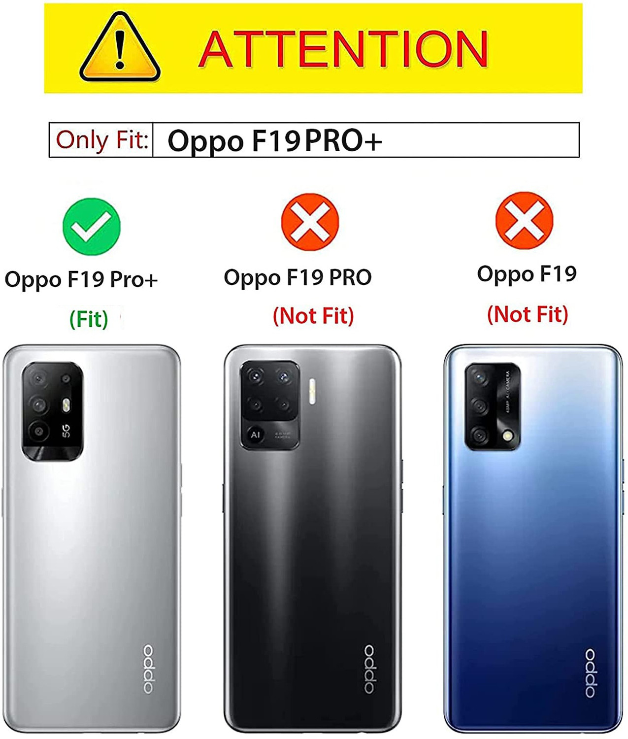 Image of Kapa Back Cover for Oppo F19 Pro+ PLUS (Black, Shock Proof, Pack of: 1)