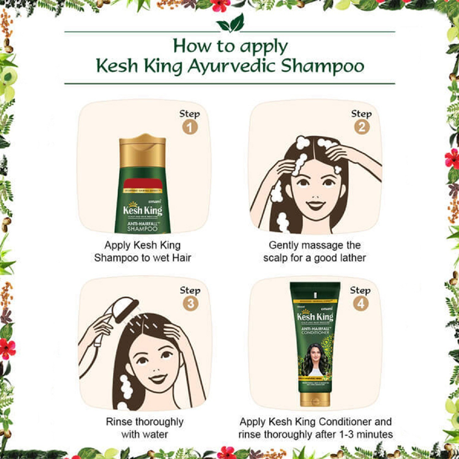 Image of Kesh King Anti-Hairfall Shampoo 340 ml + Conditioner 200ml