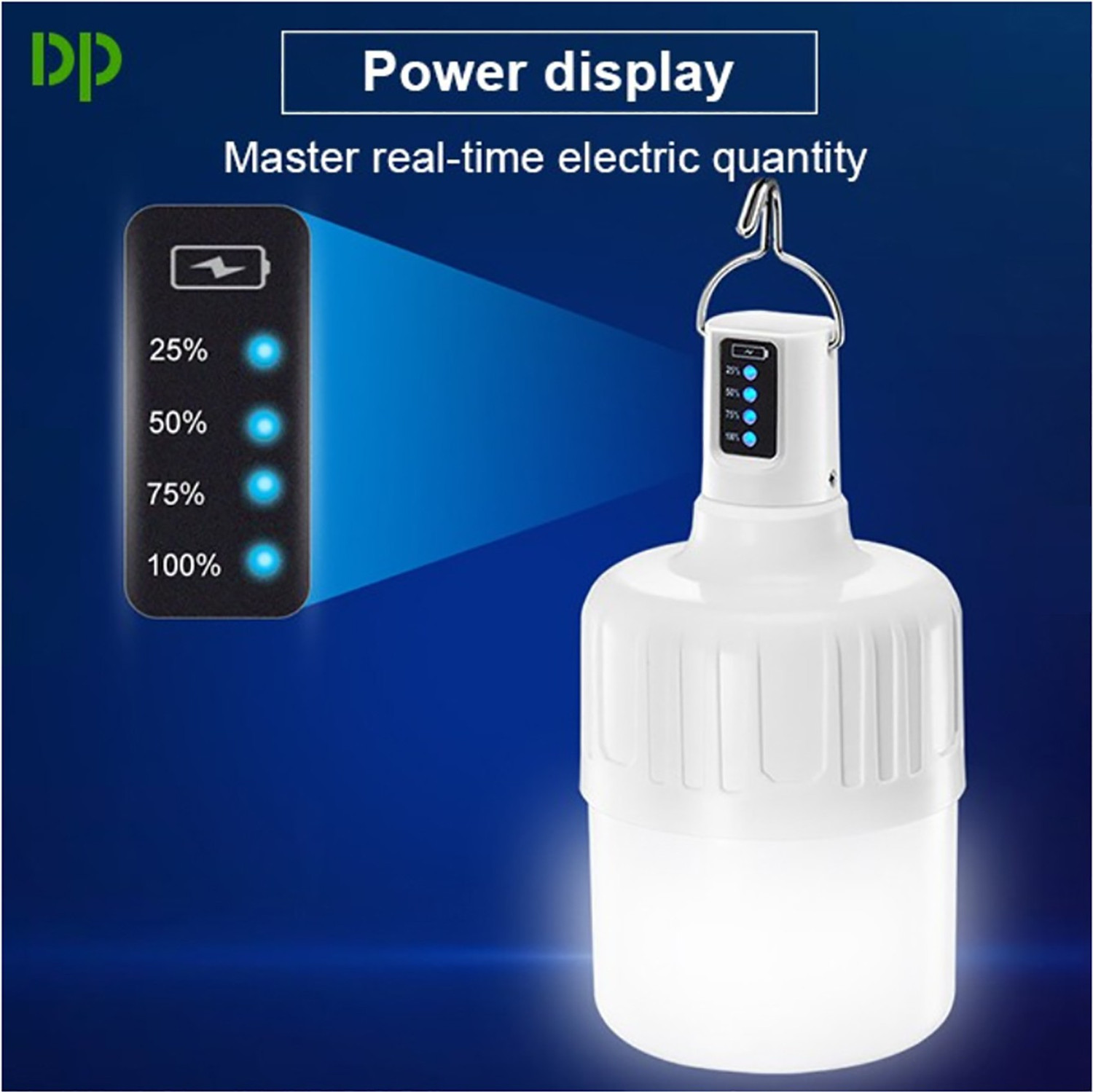 Image of Dp 7812 (RECHARGEABLE LED EMERGENCY BULB) 18W LED, 2000mAh Battery 6 hrs Bulb Emergency Light
