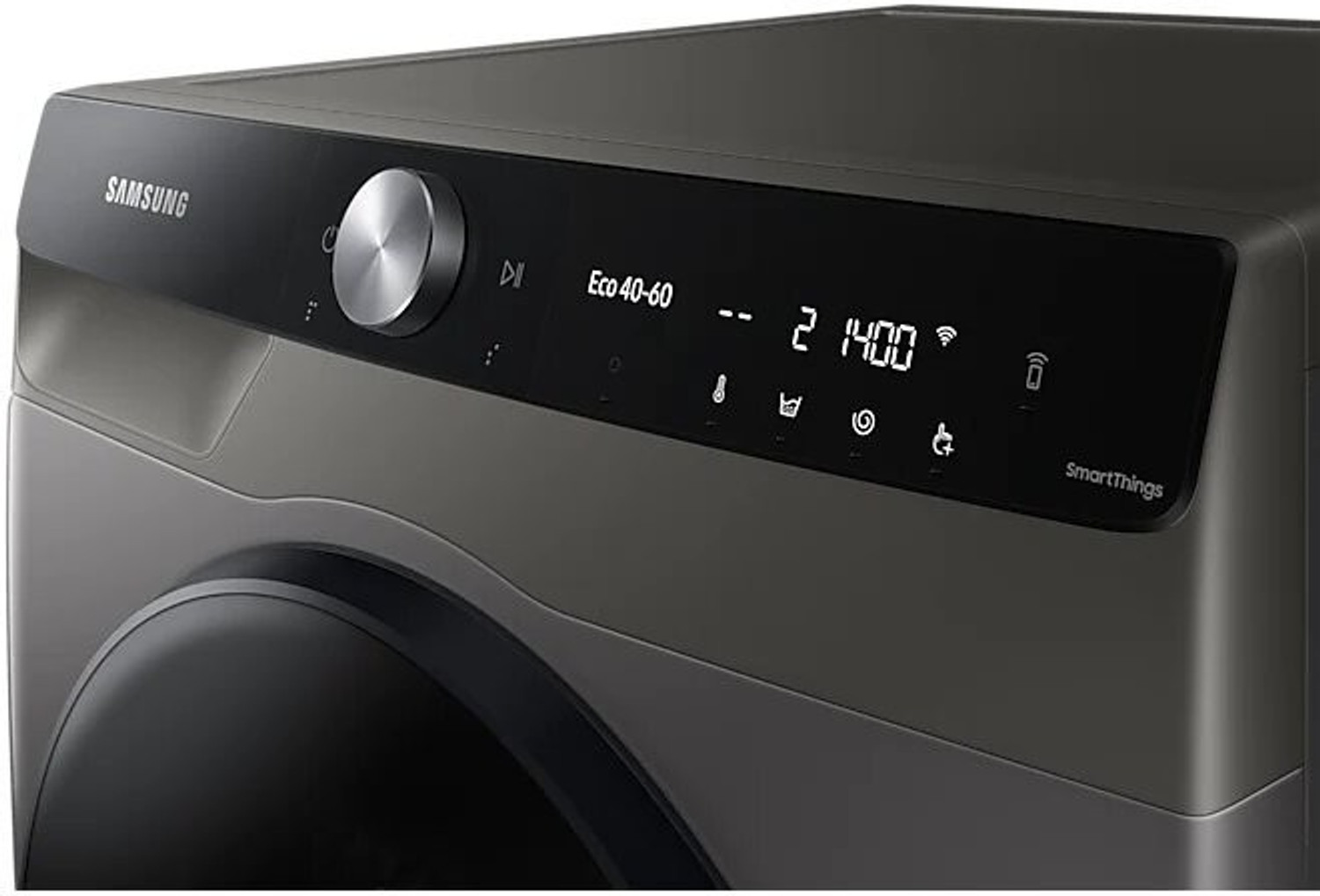 Image of Samsung 10 Washer with Dryer with Wi-Fi EnabledReady to Wear Clothes with In-built Heater Grey, Black