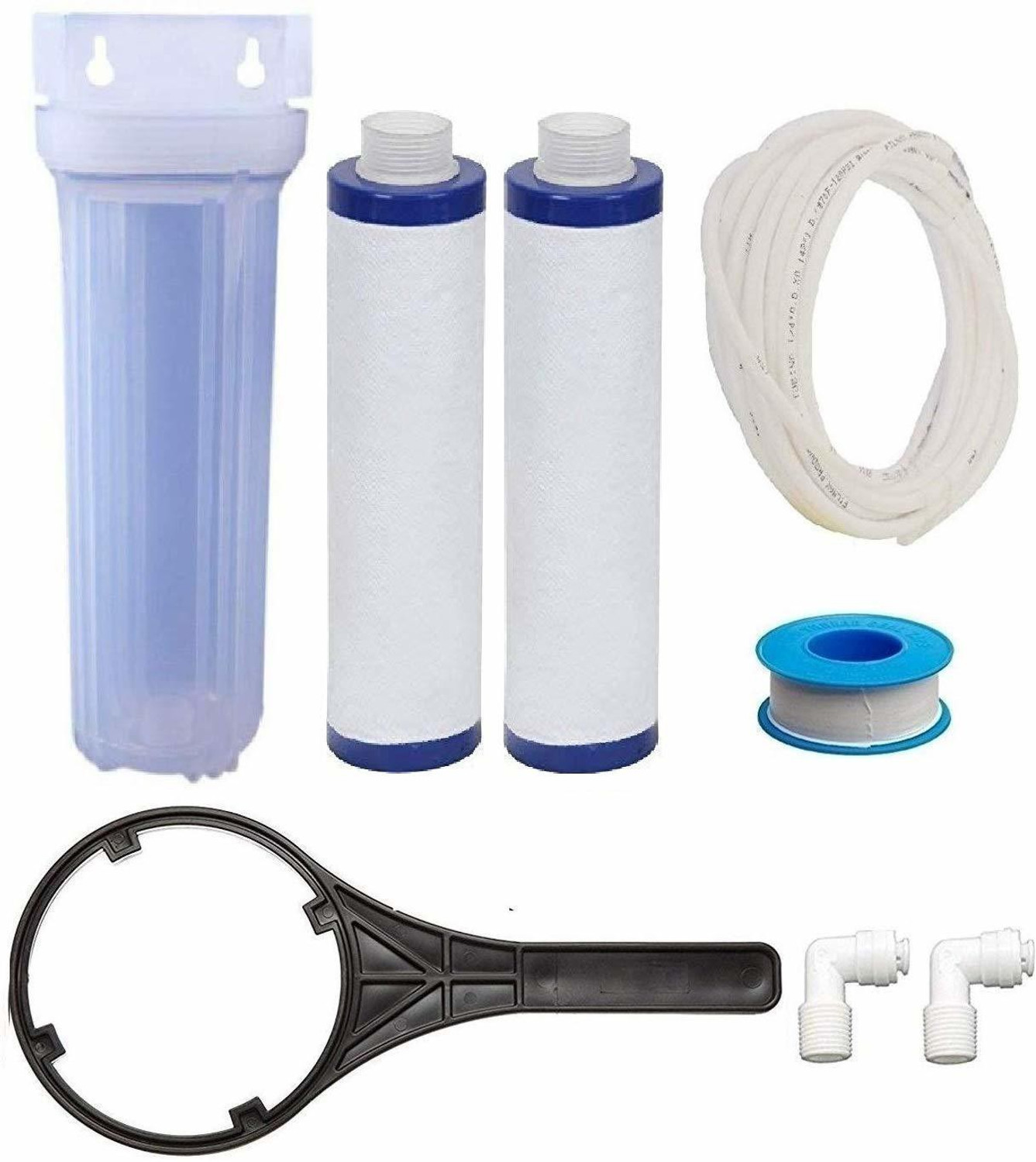 Image of Purezen Transparent Pre-Filter Housing with 2Pc Mlt Candles Solid Filter Cartridge