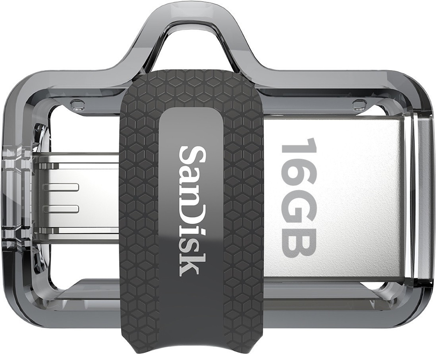 Image of SanDisk Ultra Dual Drive m3.0 16 GB OTG Drive 16 GB OTG Drive Compatible with Desktop Computer, Laptop, Television, Mobile, Audio Player USB 3.0 Plastic Case (Black, Type A to Micro USB)