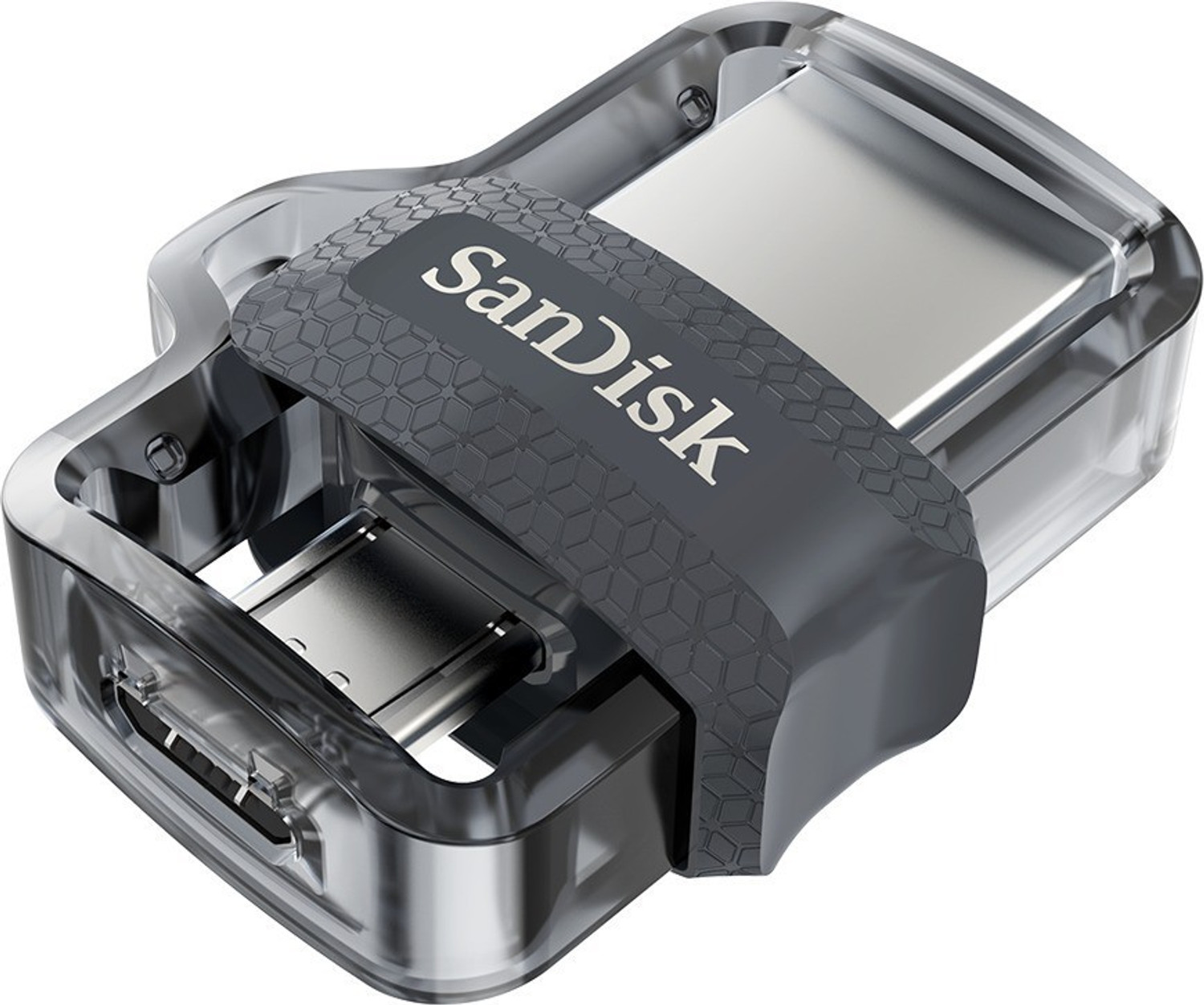 Image of SanDisk Ultra Dual Drive m3.0 16 GB OTG Drive 16 GB OTG Drive Compatible with Desktop Computer, Laptop, Television, Mobile, Audio Player USB 3.0 Plastic Case (Black, Type A to Micro USB)