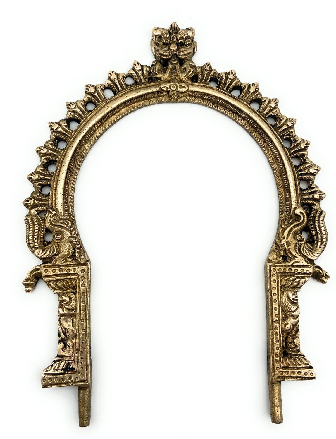 Bhunes Brass Prabhavali | Prabhavali Frame | Prabhawal | Brass Arch For Home | Prabhavali Brass Frame |Brass Arch | Prabhaval | Brass Prabhavalli Decorative Showpiece - 19 cm