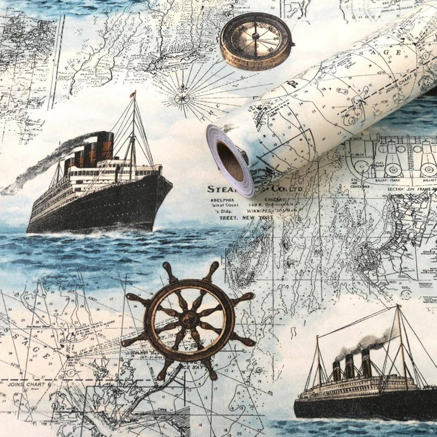 Flipkart SmartBuy 500 cm Sailing Ship Wall Stickers