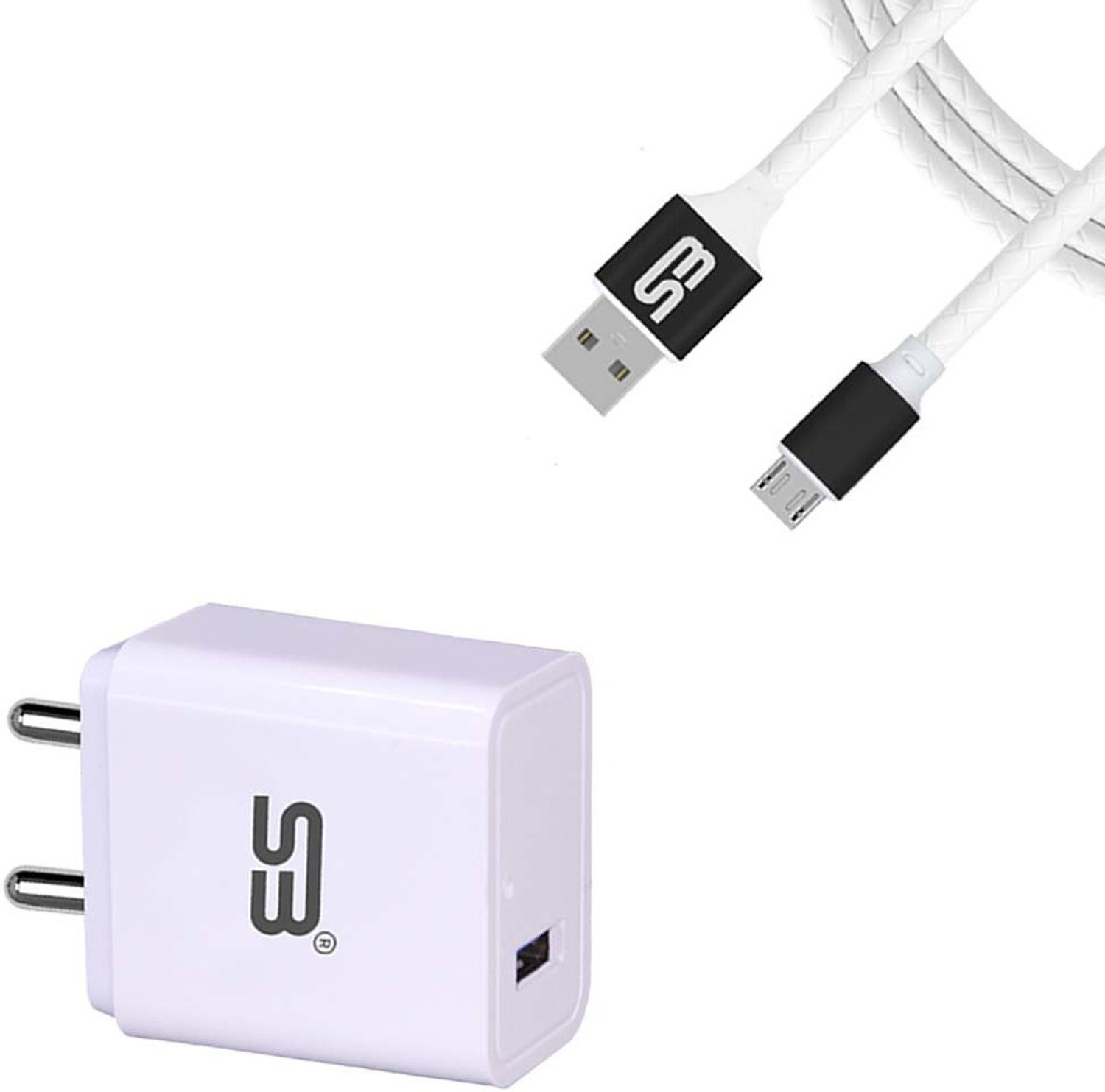 Image of shopbucket 18 W 3 A Wall Charger for Mobile with Detachable Cable