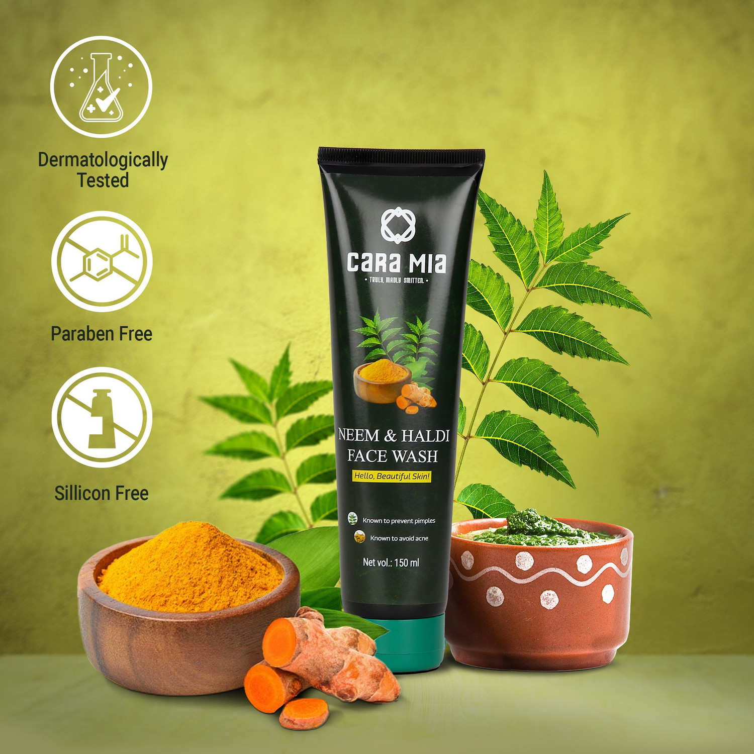 Image of Cara Mia Neem and Haldi Face Wash