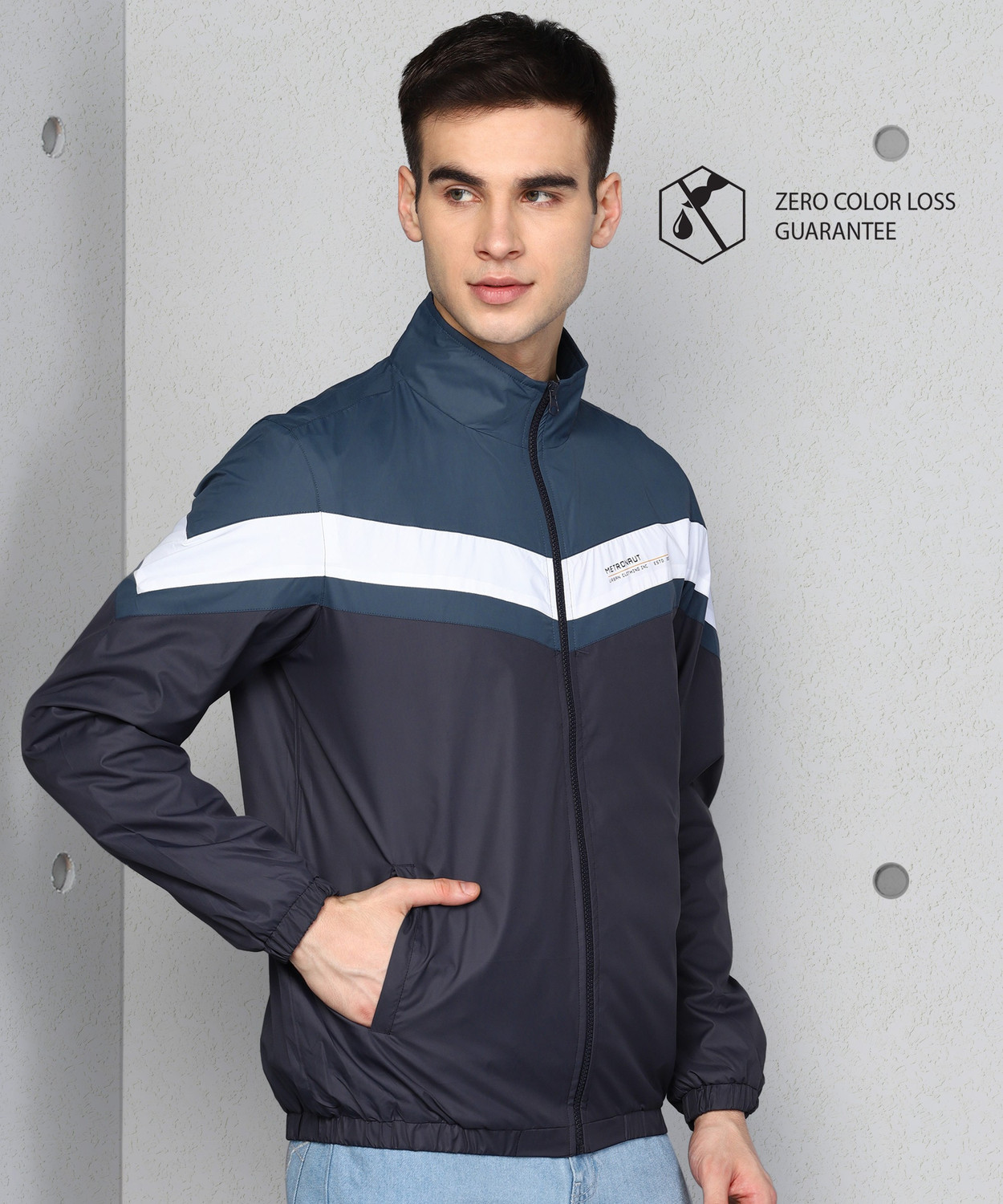 Image of METRONAUT Solid Men Wind Cheater