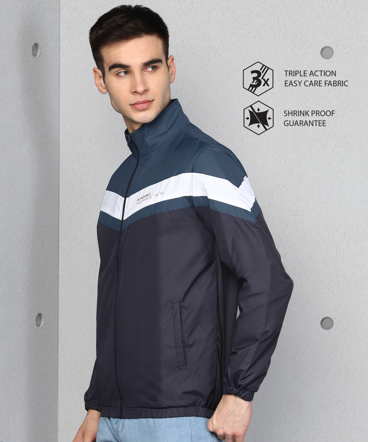 Image of METRONAUT Solid Men Wind Cheater