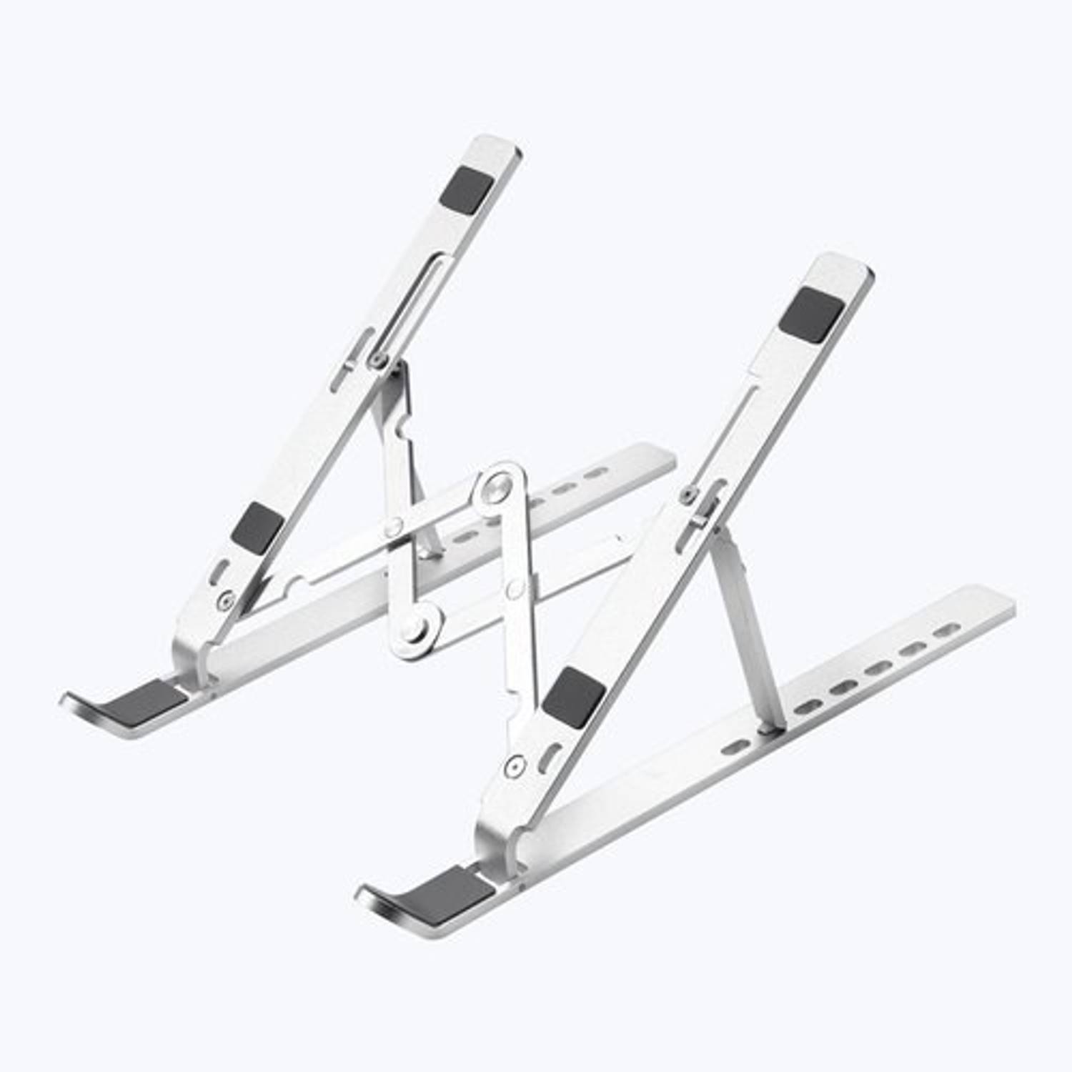Fitaza TY-PTO-HP STAND Aluminium Laptop Stand for Table | Universal & Height Steel Laptop Stand with Adjustable Height Compatible with Universal Laptops