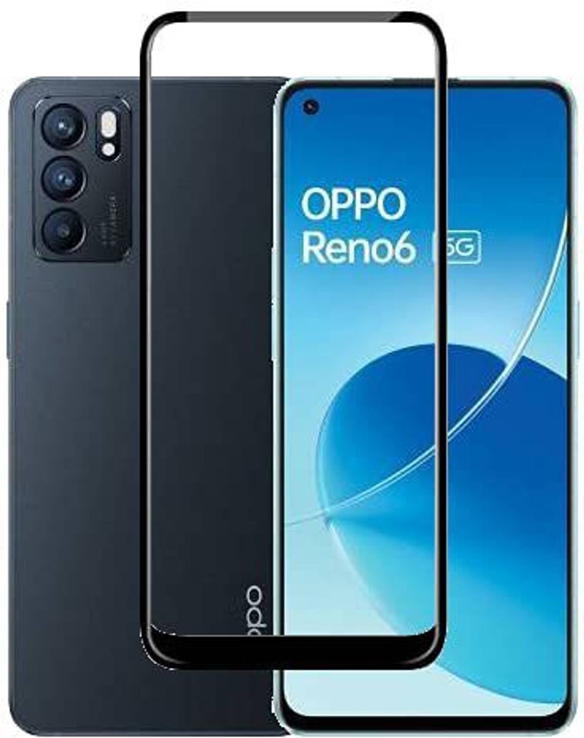 Bodoma Edge To Edge Tempered Glass for Oppo Reno 6, Oppo Reno 6 5G