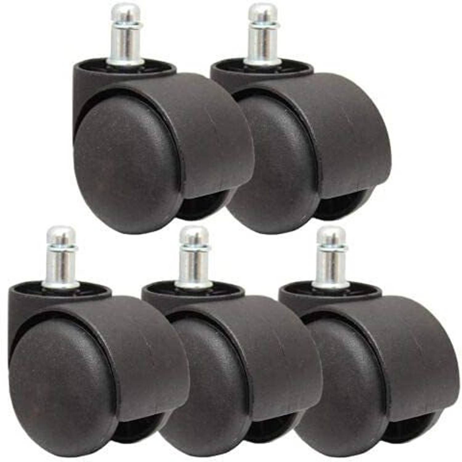 Seltos Office Chair Wheels (Caster) Heavy Duty Pin Type Nylon Set...mo