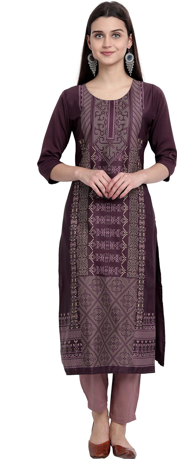Image of 1 Stop Fashion Women Printed Straight Kurta