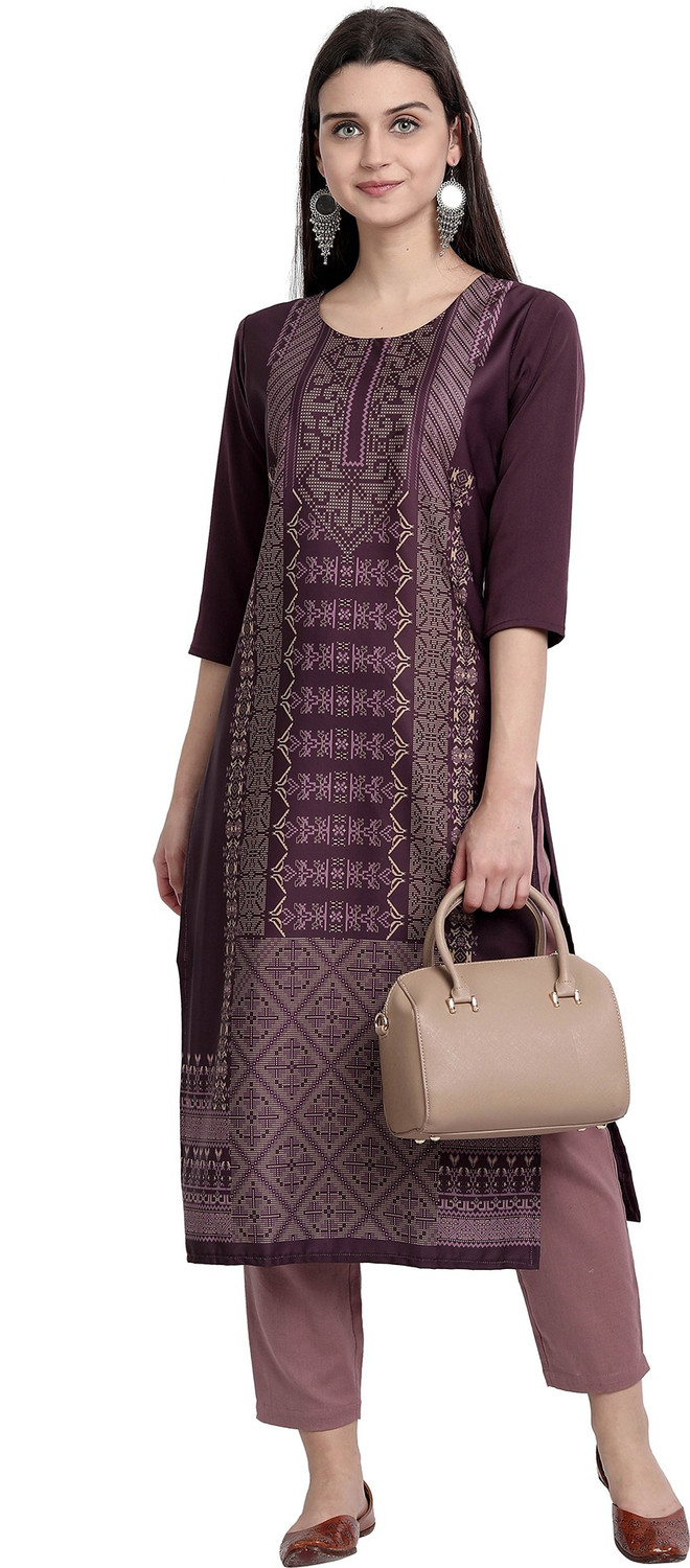 Image of 1 Stop Fashion Women Printed Straight Kurta