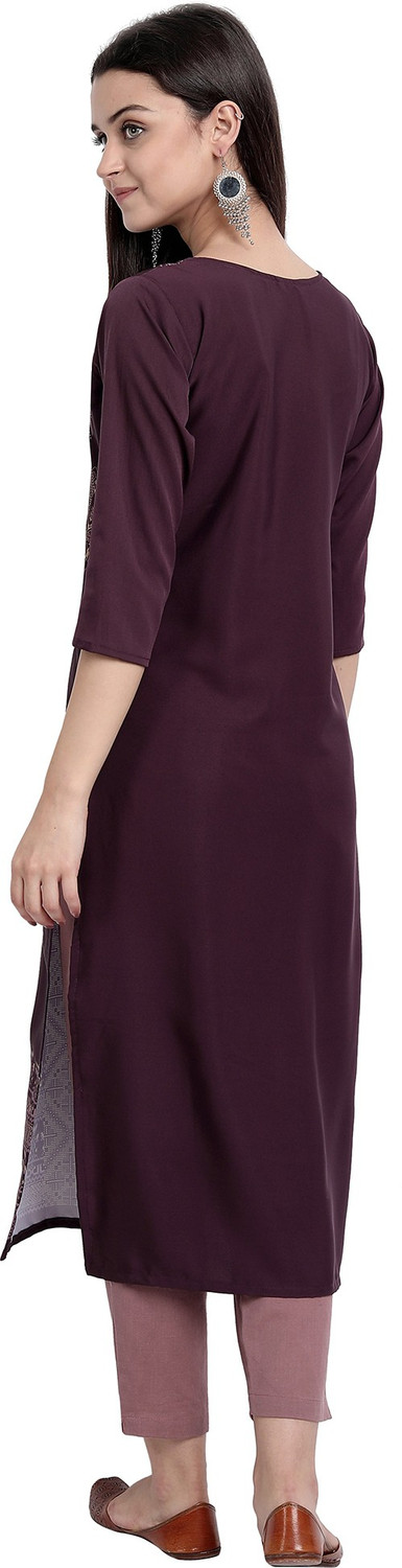 Image of 1 Stop Fashion Women Printed Straight Kurta