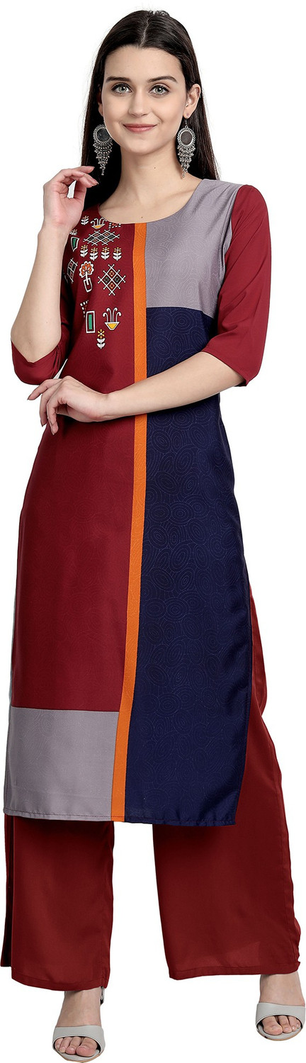 Image of 1 Stop Fashion Women Printed Straight Kurta