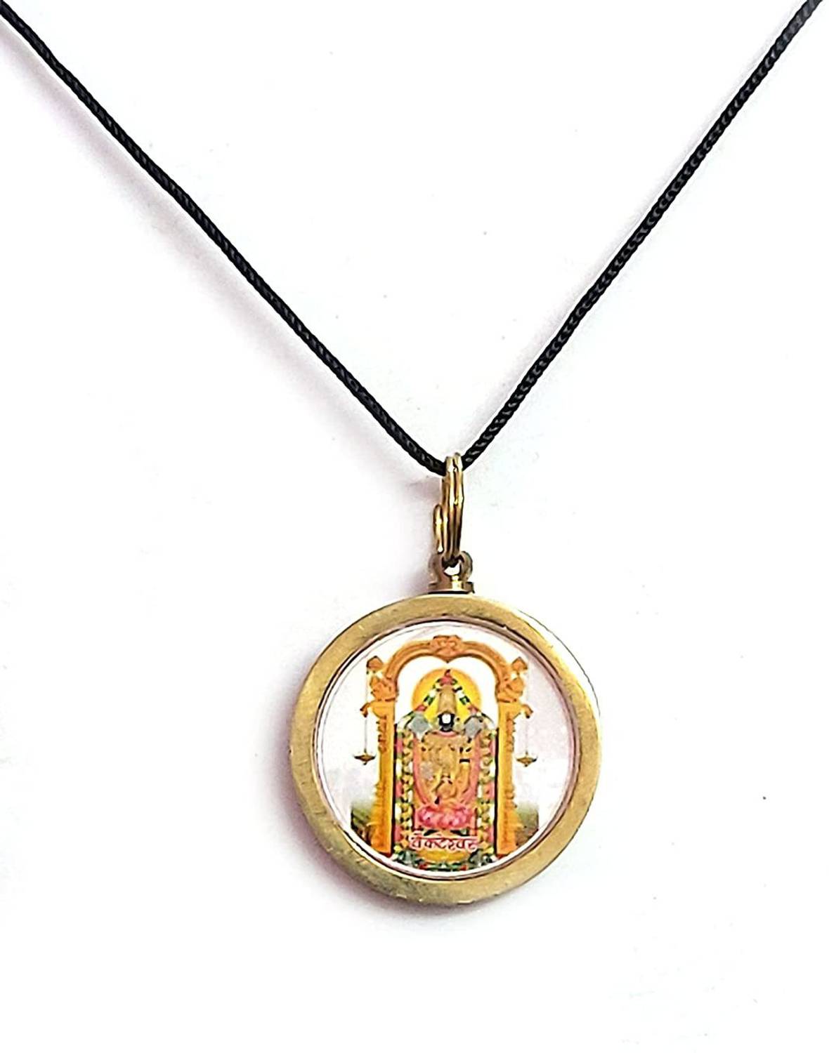 AIR9999 Shri Vankateshwara Tirupati Bala ji Yantra Mantra Brass Pendant For Men And Women Brass Pendant